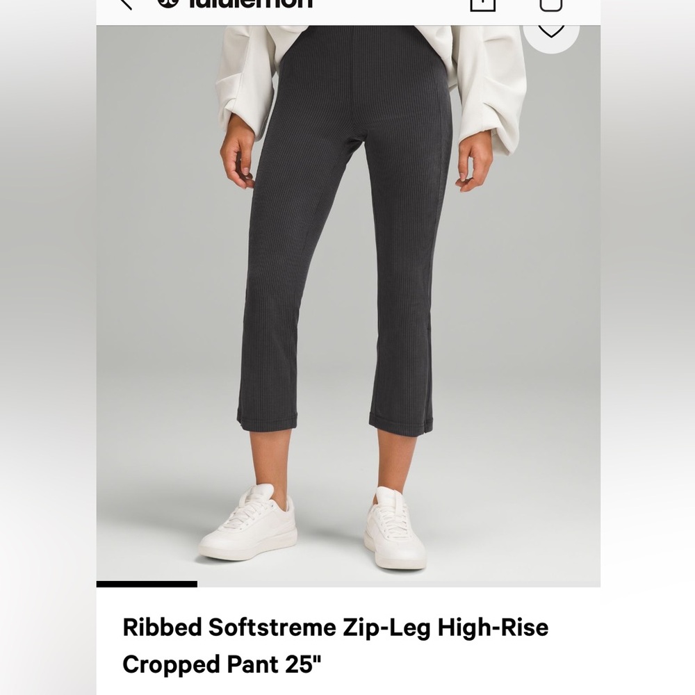 Ribbed softstreme cropped pant